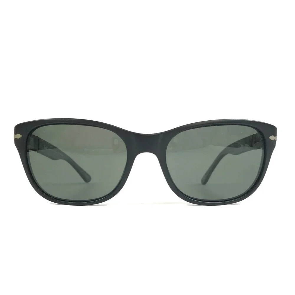Persol Sunglasses 3020-S 900/58 Black Cat Eye Frames with Gray Polarized Lenses